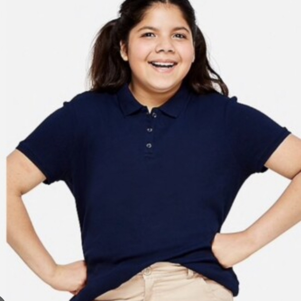 Two New Navy Blue WearGuard School Work Uniform Polo Shirts Women's Size 3XL